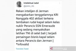 Hoaks! KRI Nanggala-402 ditembak kapal selam Prancis