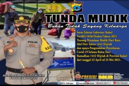 Kapolres Balangan imbau masyarakat tunda mudik lebaran Idul Fitri 1442 Hijriah
