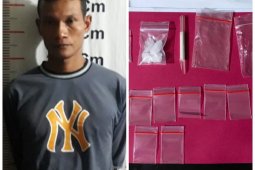 Polsek Pangkalan Berandan tangkap Edi miliki sabu-sabu 5,7 gram