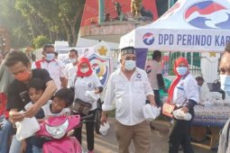 Partai Perindo Langkat bagikan takjil di Pangkalan Berandan Ramadhan 1442 Hijriah