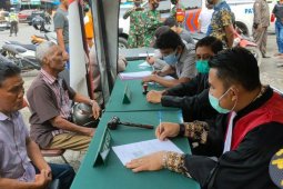 Sebanyak 686 pelanggar protokol kesehatan disidang di tempat