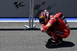Jack Miller menangis usai raih kemenangan pertama bagi Ducati