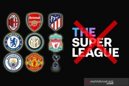 Sembilan klub inisiator Liga Super Eropa hanya dikenai hukuman denda