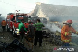 Pasar Tradisional 17 Agustus di Pamekasan terbakar