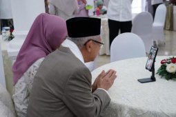 Secara daring, Presiden Jokowi bersilaturahmi dengan Wapres Ma'ruf Amin