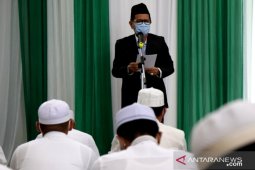 Bupati Tapin shalat Idul Fitri 1442H di gedung sekretariat daerah