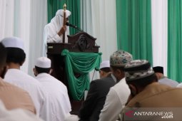 Nasehat Ketua MUI Tapin saat shalat Idul Fitri 1442H di sekretariat daerah