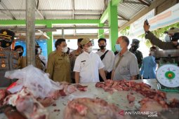 Harga daging di Pangkalpinang turun jadi Rp120.000 per kilogram