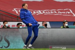 Thomas Tuchel perdana dampingi Chelsea di depan suporter saat final Piala FA