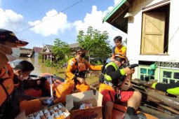 Basarnas dan Tim SAR gabungan distribusikan logistik ke lokasi banjir Satui