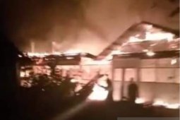 30 unit kios pasar hangus terbakar di Aceh Tamiang