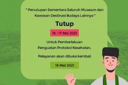 Pemprov DKI tutup  museum dan destinasi budaya selama 16-17 Mei