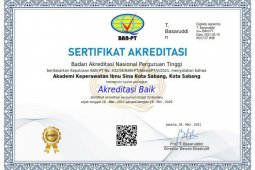 Ini nilai akreditasi Akper Ibnu Sina Kota Sabang dari BAN-PT