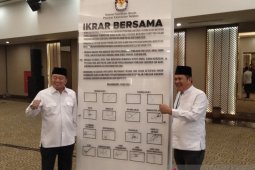 Ikrar PSU Pilkada damai Kalsel hanya dihadiri para Cawagub