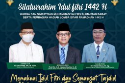 Pagi ini silaturrahim Idulfitri Muhammadiyah Kalbar bersama KH Haedar Nashir