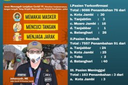Sebanyak 91 warga Jambi sembuh dari paparan  COVID-19