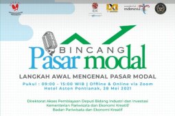 Kemenparekraf - BEI akan gelar bincang pasar modal bersama pelaku UMKM Pontianak