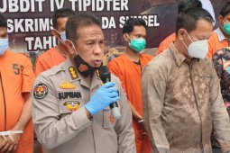 Polda Sumsel sebar maklumat larangan membakar cegah karhutla