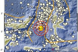 Gempa Magnitudo 6,1 guncang Ternate