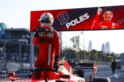 Leclerc rebut pole GP  Azerbaijan, diwarnai empat "red flag" warnai kualifikasi