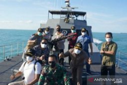 Forkopimda Babel latihan menembak bersama di atas KAL Manau