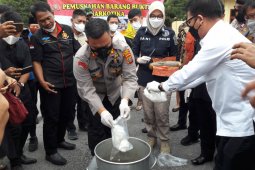 Polres Langkat "rebus" tiga kilogram sabu-sabu