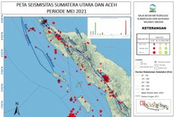 Aceh dan Sumatera diguncang 407 kali gempa selama Mei 2021