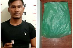 Polsek Pangkalan Susu tangkap Deta seorang guru miliki sabu-sabu