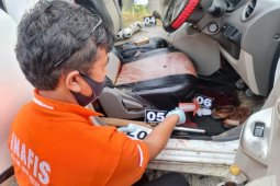Puslabfor Polda Sumut datangi TKP pembunuhan wartawan di Simalungun