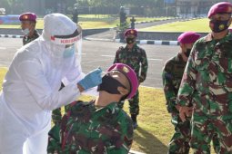 Prajurit terlibat Latma "Reconex 21-II" jalani tes usap antigen COVID-19