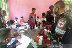 Satgas TNI beri layanan kesehatan warga perbatasan