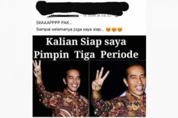 Hoaks, Jokowi siap pimpin tiga periode
