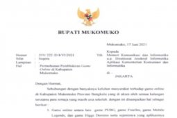 Bupati Mukomuko minta Menkominfo blokir "game online"