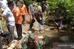 Inisiasi LSLI, seribuan ekor benih ikan jurung ditabur ke sungai koridor hutan Batang Toru