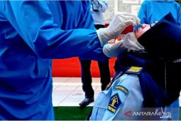 Seluruh pegawai Rutan Rantau di rapid tes