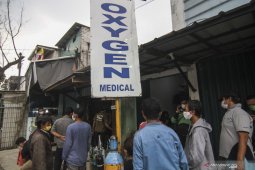 Harga isi ulang oksigen melonjak Rp.3000-5.000 per tabung di Jakarta