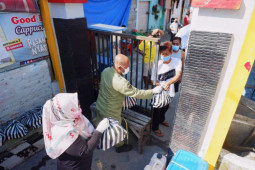BPBD Kota Kediri beri paket mainan untuk anak-anak terdampak COVID-19