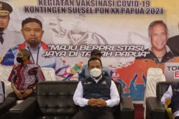 67 atlet asal Papua jalani vaksinasi COVID-19 di Makassar