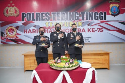 HUT Bhayangkara ke-75 di Polres Tebing Tinggi