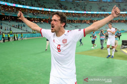 Euro 2020, Thomas Delaney jadi 'star of the match' pertandingan Denmark vs Ceko