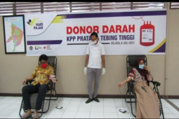 KPP Pratama Tebing Tinggi lakukan donor darah
