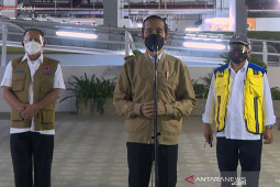 Presiden Jokowi tinjau kesiapan Rusun Pasar Rumput menjadi tempat isolasi