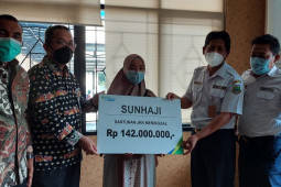 BPJAMSOSTEK Serang Berikan Santunan Rp142 juta kepada Pegawai Dishub Banten