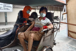 Polres Tanjung Balai gelar vaksinasi untuk disabilitas