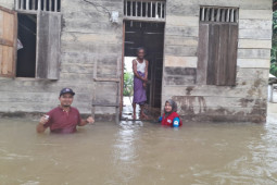 Banjir kembali landa Aceh Jaya, 11 gampong terendam