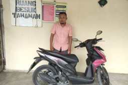 Polsek Pangkalan Brandan amankan pelaku perampasan sepeda motor