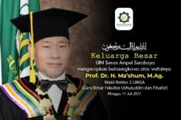 Wakil Rektor III UINSA Prof. Ma'shum tutup usia