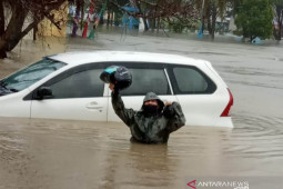 Ibu kota Kabupaten Kayong Utara Kalbar dilanda banjir