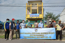 KNPI Bangka Barat salurkan bantuan beras untuk dapur umum PPKM Paitjaya