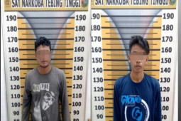Polres Tebing Tinggi ringkus dua pengguna narkotika